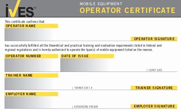 forklift certification card template doc